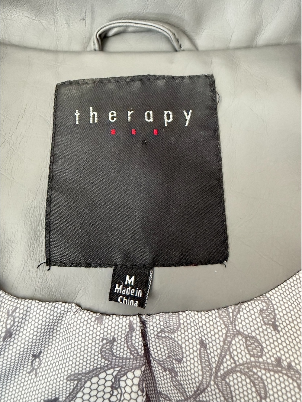 Therapy gray moto jacket - Picture 2 of 7